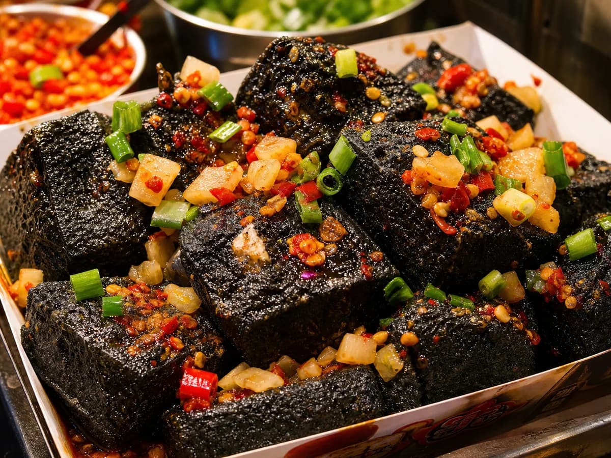 Changsha stinky tofu in Changsha
