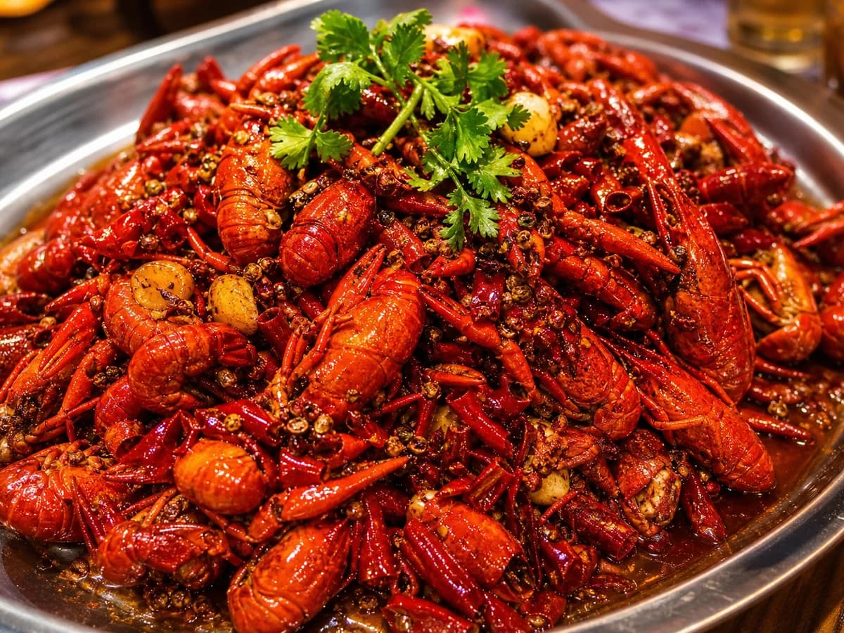 Spicy crayfish in Changsha