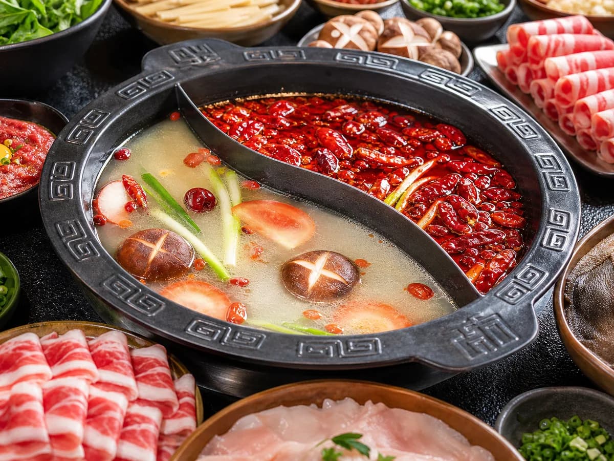 Sichuan hotpot in Chengdu