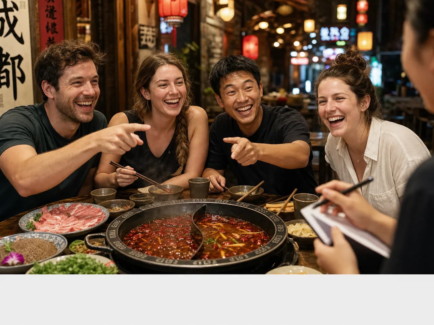 Travelers ordering more food