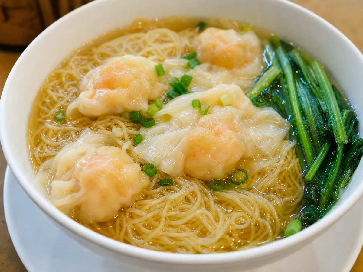 Wonton noodles in Guangzhou