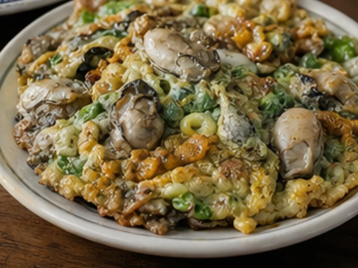 Oyster omelet in Quanzhou