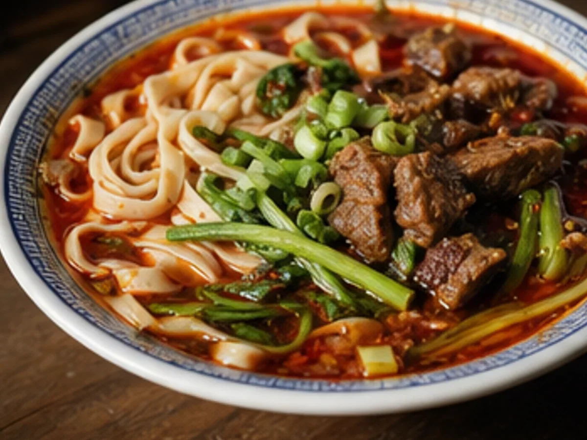Anhui-style beef noodles in Shijiazhuang