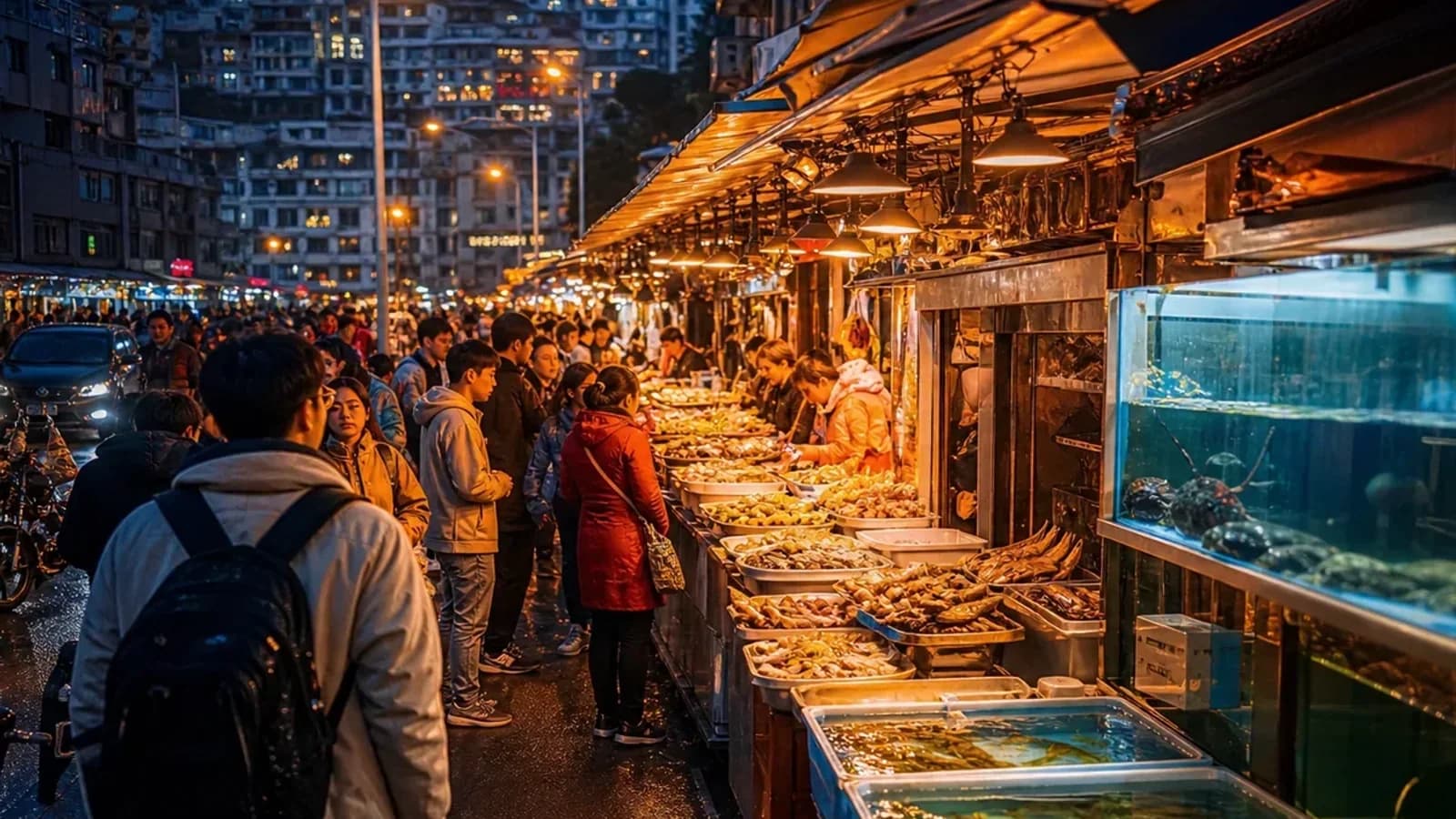 Mountain-city snack streets in Wenzhou