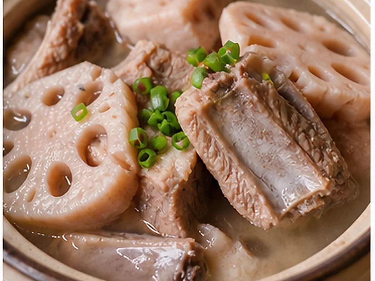 Lotus-root and pork-rib soup in Wuhan