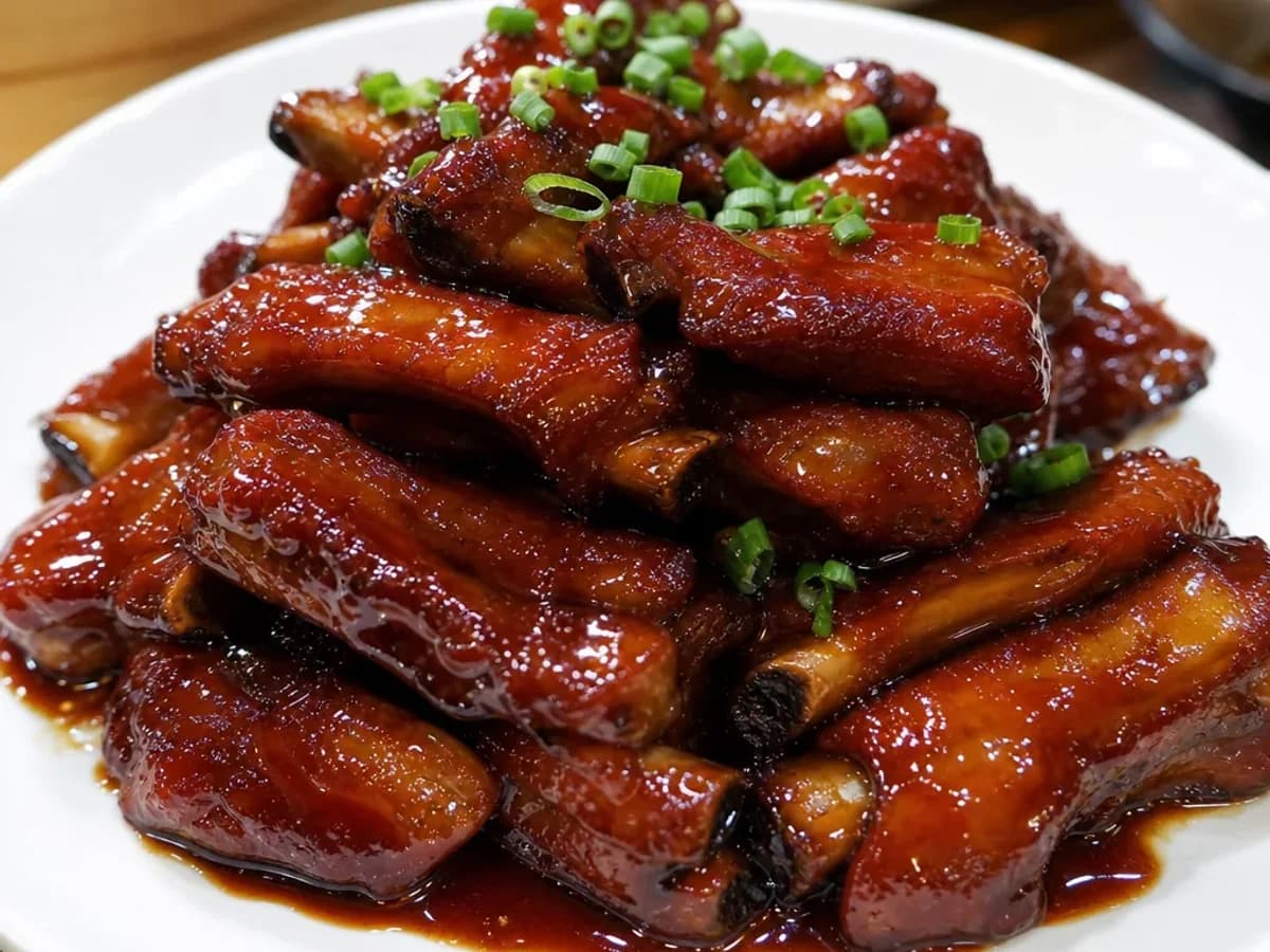 Wuxi-style spare ribs in Wuxi