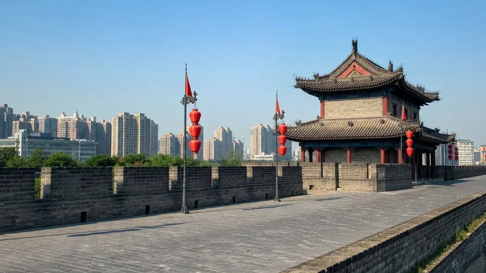 Xi'an City Wall in Xi'an