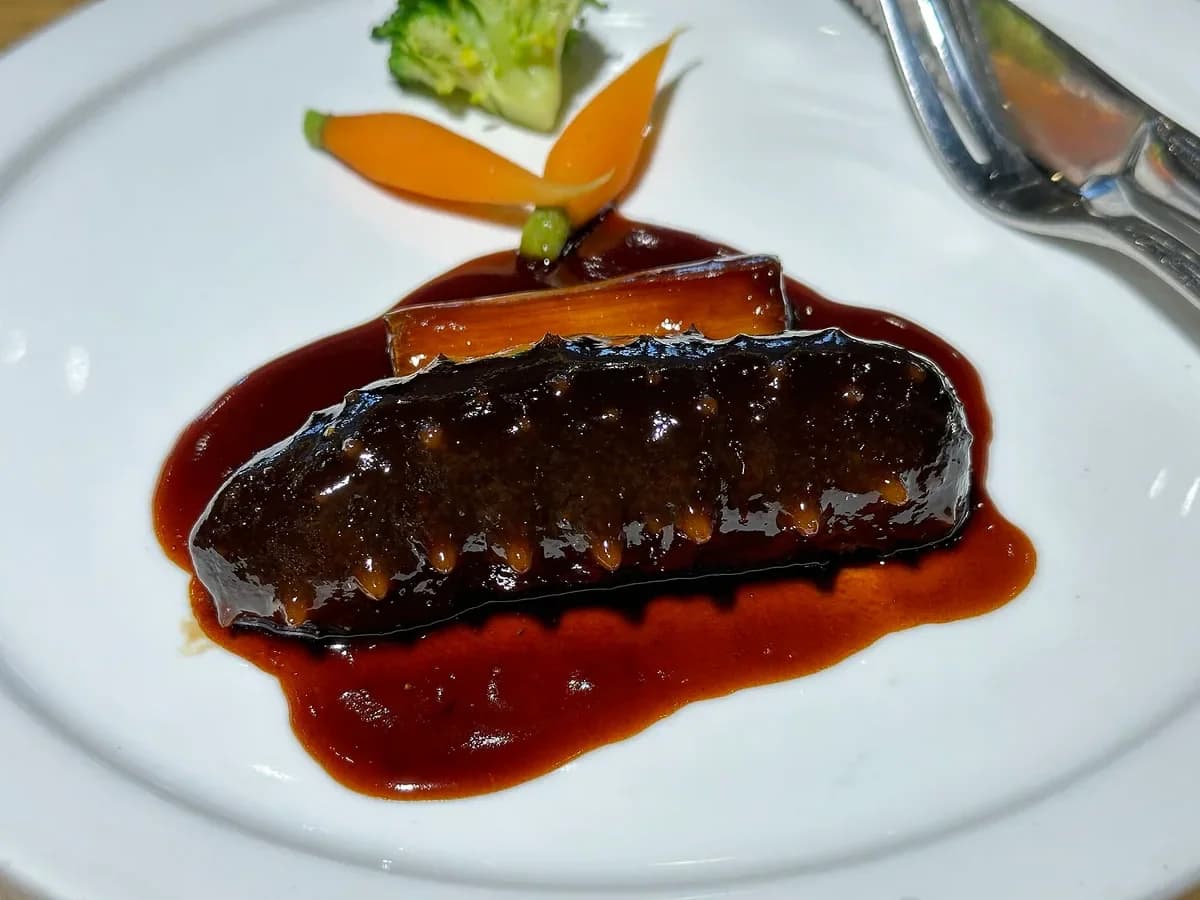 Braised sea cucumber in Yantai